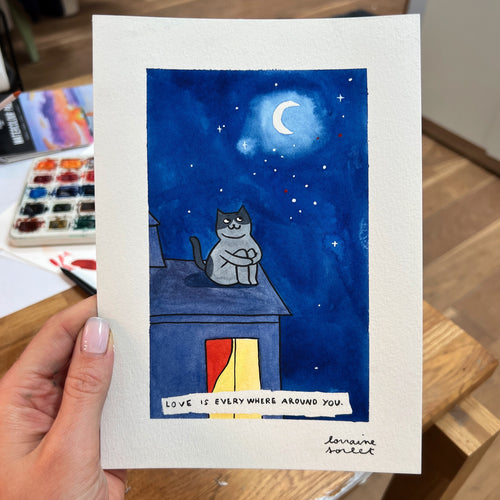 Love is everywhere - original painting