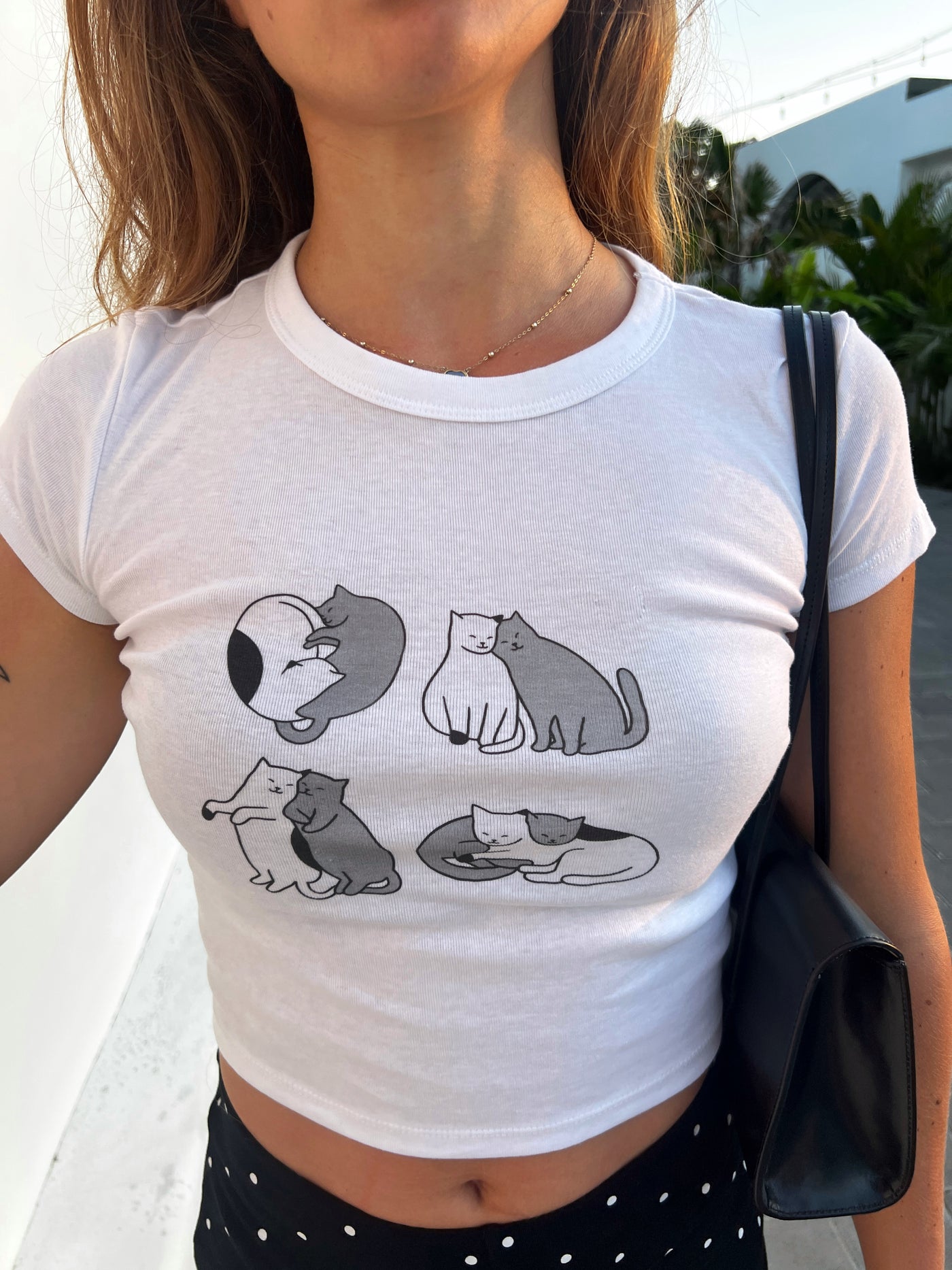 Crop T-Shirt – Cuddle Cats