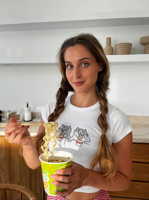 Crop T-Shirt – Noodles Cats
