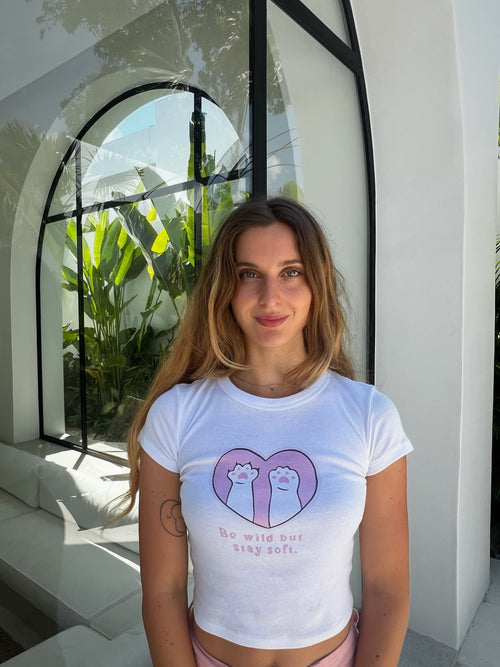 Crop T-Shirt – Be Wild But Stay Soft