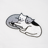 EMBROIDERED T-SHIRT CATS IN LOVE