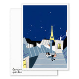 PARISIAN LOVERS BIG CARD